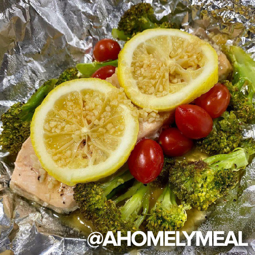 Honey Garlic Butter Salmon Wrapped in Foil