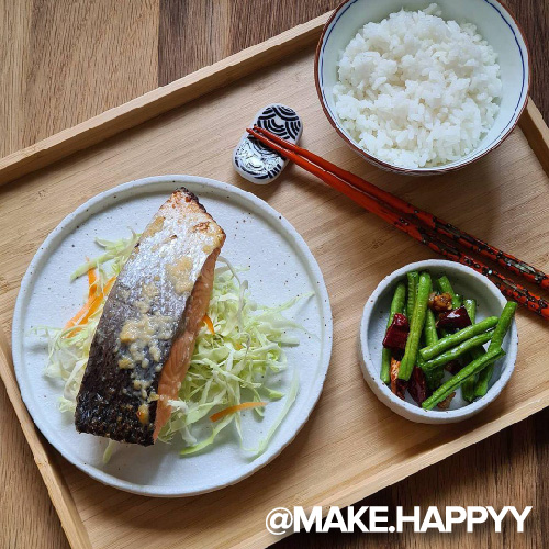 Japanese Grilled Salmon Steak